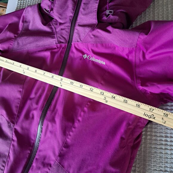 Columbia Omni Heat Omni Tech Purple Pink Magenta Waterproof Womens XS Jacket - Picture 9 of 10